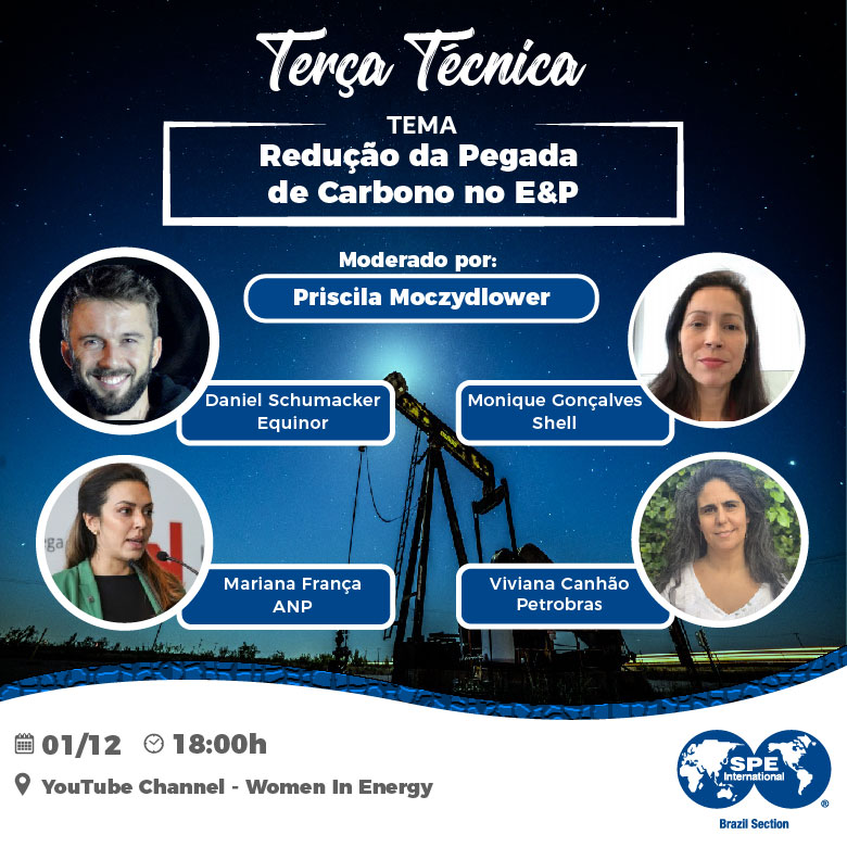 SPE Brasil Technical Tuesday: “Redução da pegada de carbono no E&P”