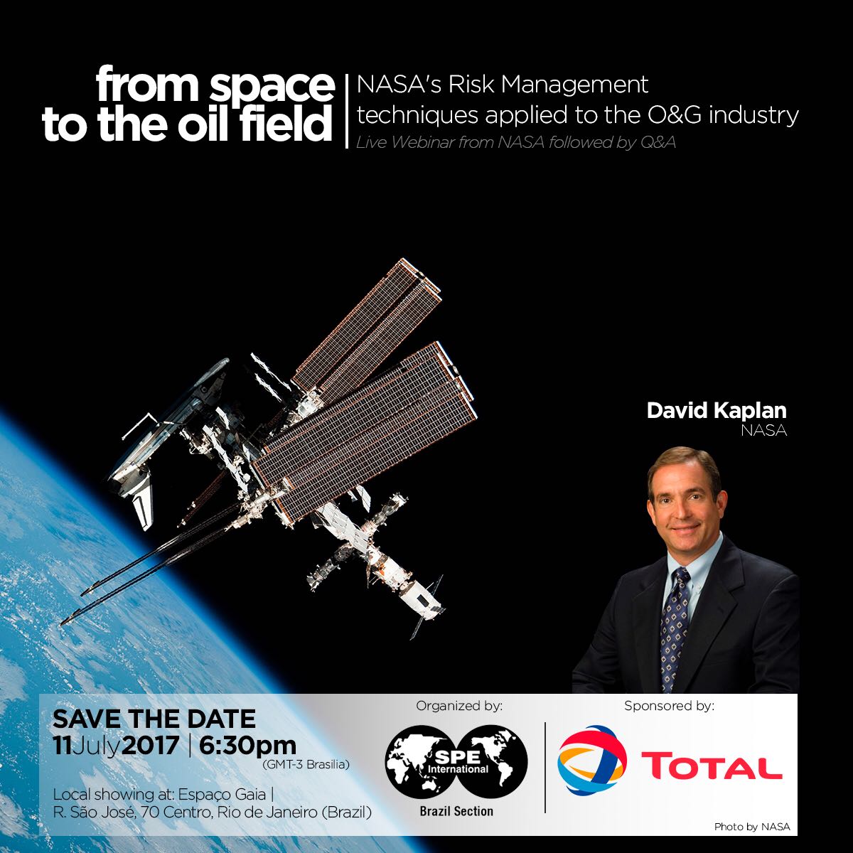 Live Webinar: From space to the oil field – NASA’s Risk Management techniques applied to O&G industry