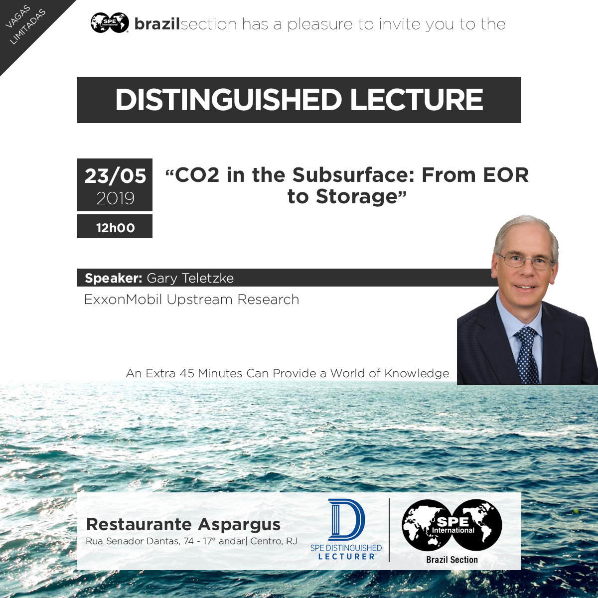 Distinguished Lecturer : ‘CO2 in the Subsurface – From EOR to Storage’