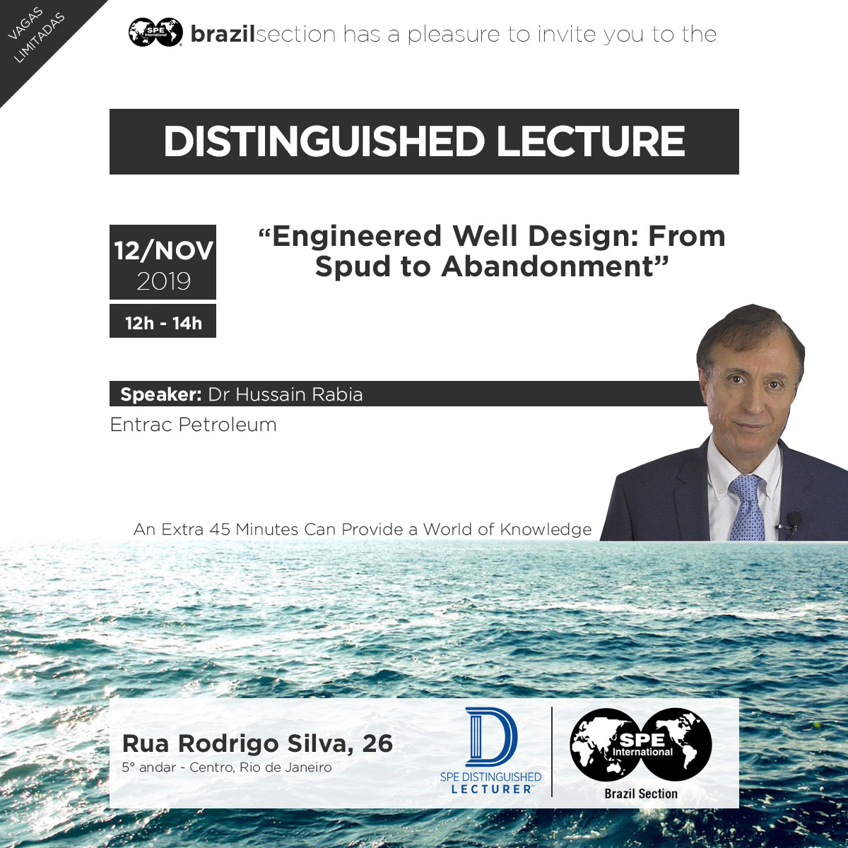Distinguished Lecturer: “Engineered Well Design: From Spud to Abandonment”