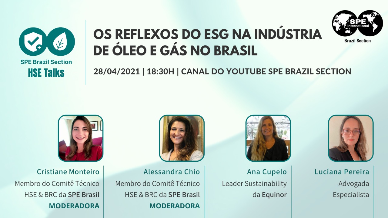 #5 HSE Talks – “Os reflexos do ESG na indústria de óleo e gás no Brasil”