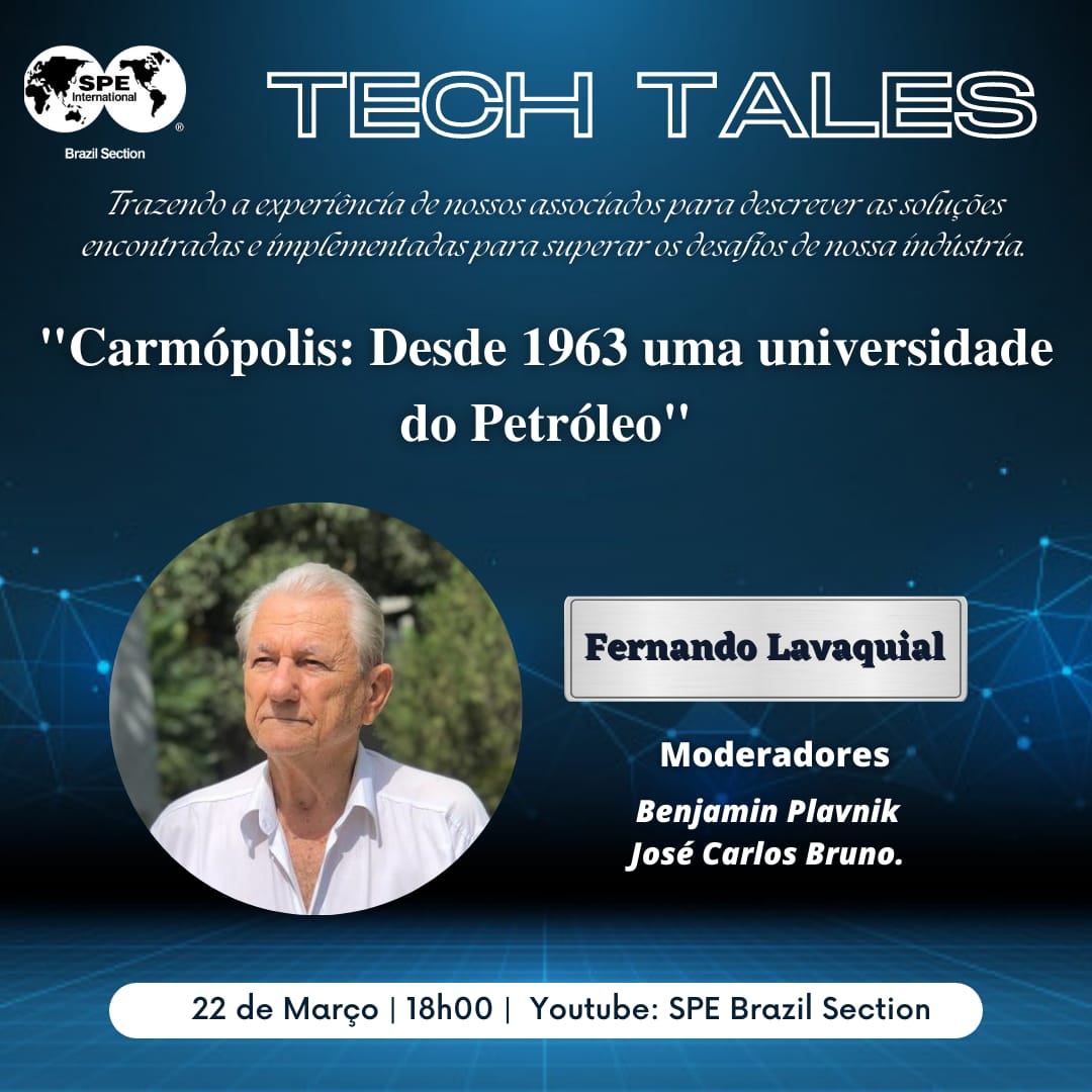 SPE Brazil Tech Tales: 22/03 – 18h00